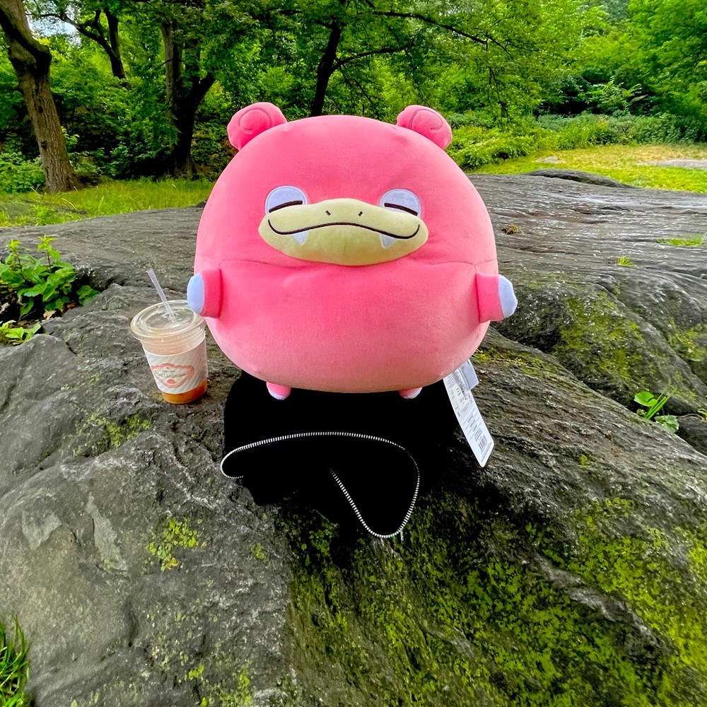 New Squishy Round Slowpoke Large Microbread Plush - Picture 1 of 15